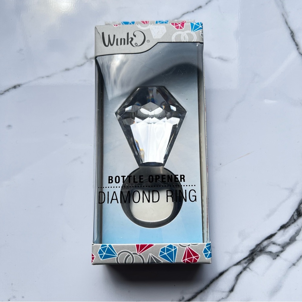 NWT Wink Diamond Ring Bottle Opener